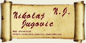 Nikolaj Jugović vizit kartica